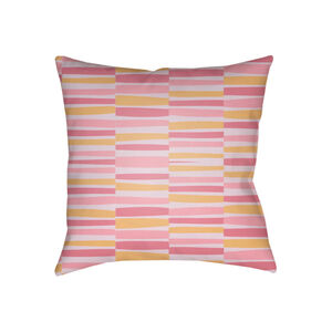 Littles 18 X 18 inch Pink and Purple Outdoor Throw Pillow