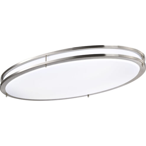 Glamour LED 18 inch Brushed Nickel Oval Flush Ceiling Light