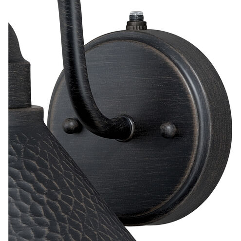 Outland LED 9 inch Aged Iron and Light Gold Outdoor Wall