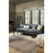 Maywood Light Blue / Dark Brown Sofa