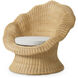 Somerly Natural Rattan and Sentier Cream Armchair