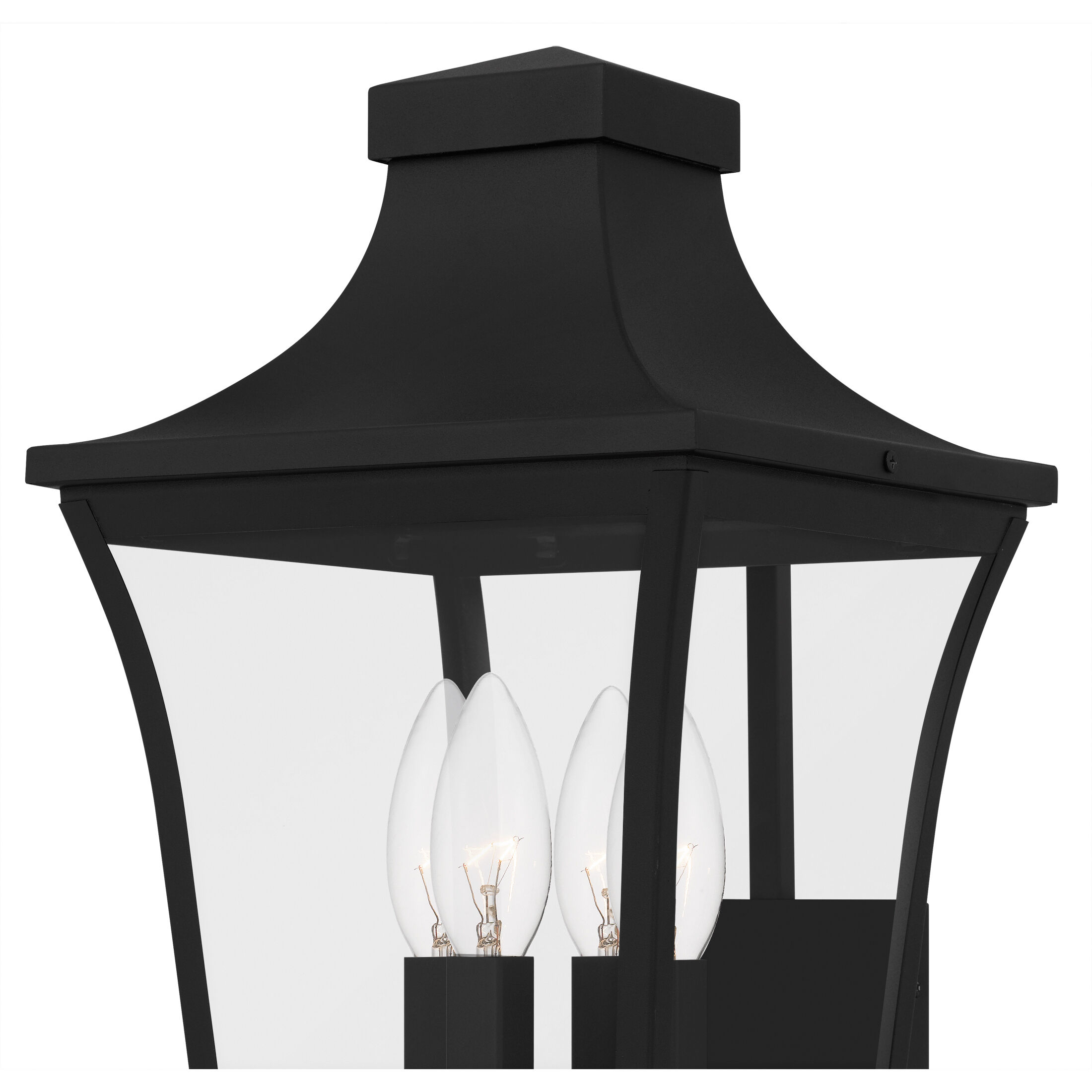 Quentin 4 Light 20 inch Earth Black Outdoor Wall Lantern, Large