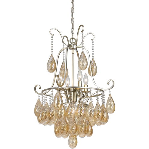 Marion 5 Light 20 inch Warm Silver Chandelier Ceiling Light