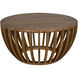 Francis 35 X 35 inch Clear Coat Flat Coffee Table