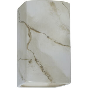 Ambiance Collection LED 13.5 inch Carrara Marble Outdoor Wall Sconce