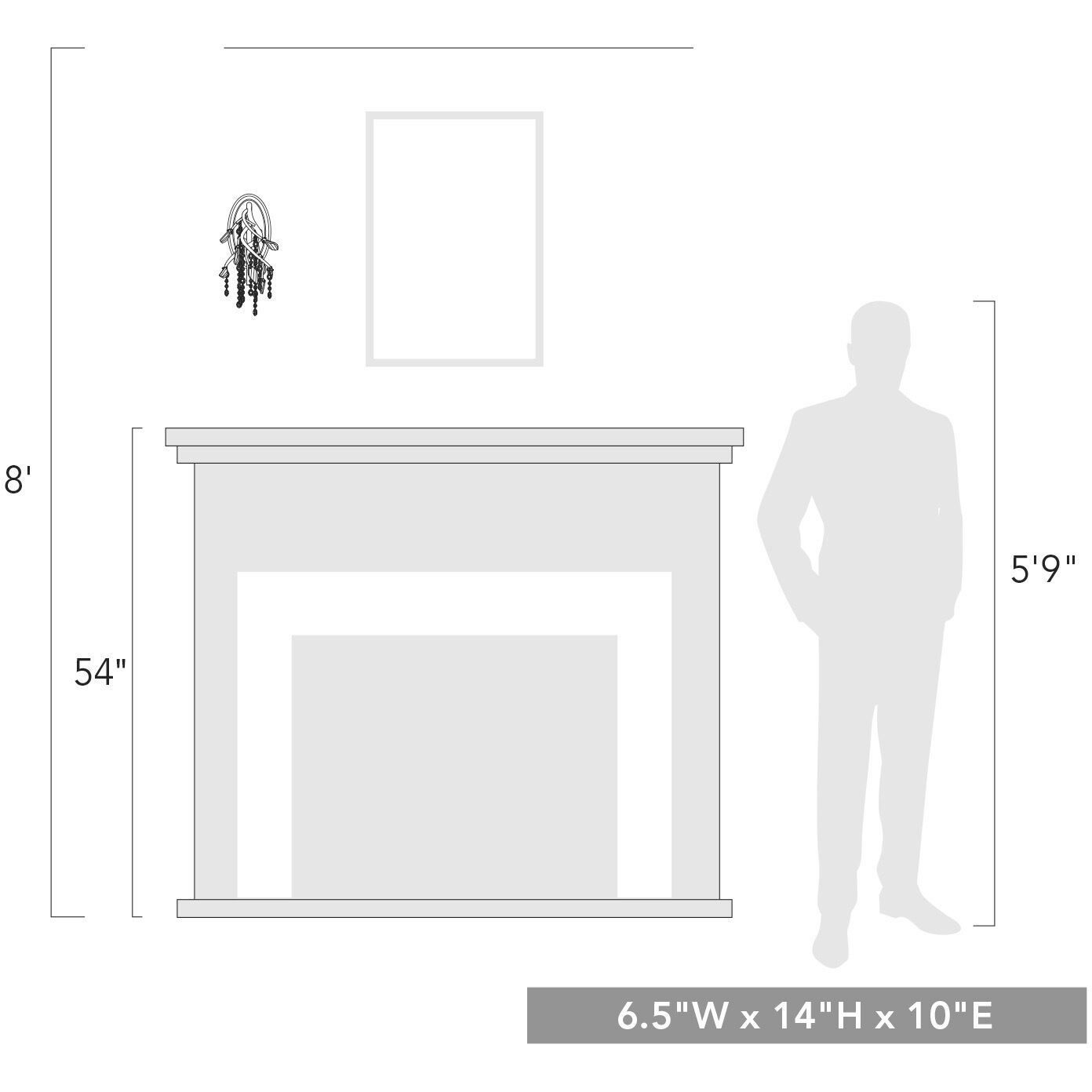 Autumn Twilight 2 Light 8 inch Mystic Gold Wall Sconce Wall Light