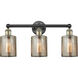 Cobbleskill 3 Light 23 inch Black Antique Brass Bath Vanity Light Wall Light in Mercury