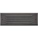 Louvered Brick Light 12v 10.30 watt Satin Black Step Light