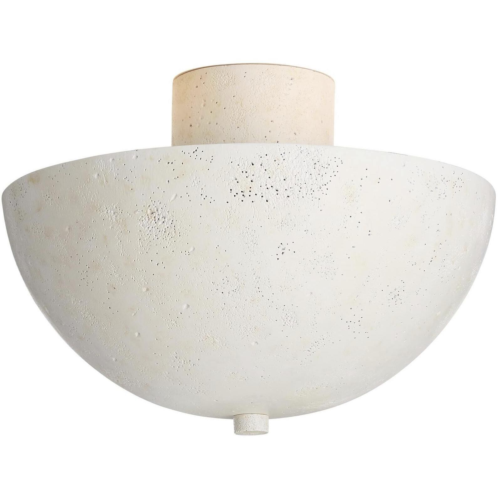 Malta 3 Light 18 inch Light Stonewash Semi Flush Mount Ceiling Light