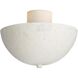 Malta 3 Light 18 inch Light Stonewash Semi Flush Mount Ceiling Light