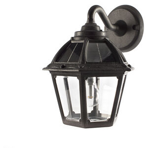Polaris LED 12 inch Black Outdoor Wall Sconce