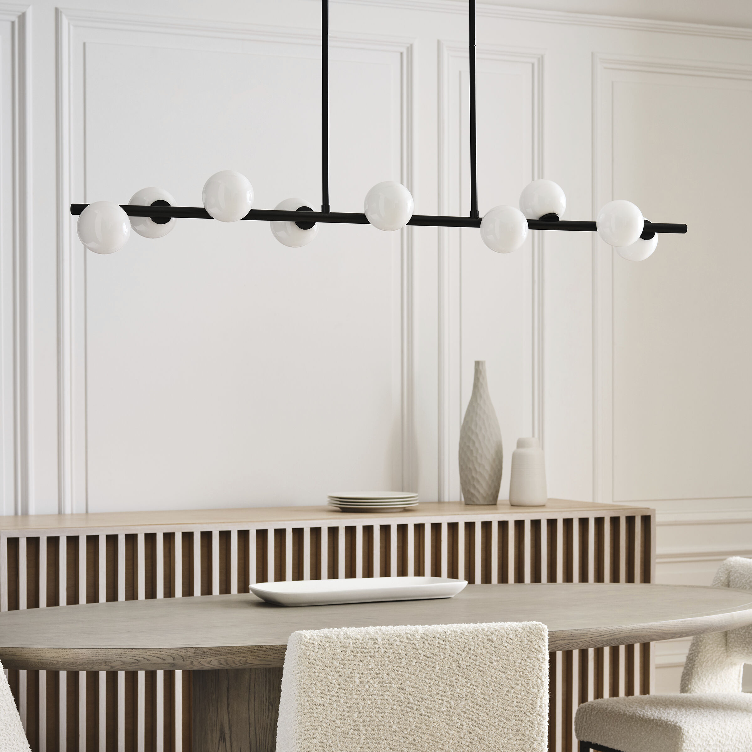 Sean Lavin Altair 9 Light 49.25 inch Aged Iron Linear Chandelier Ceiling Light