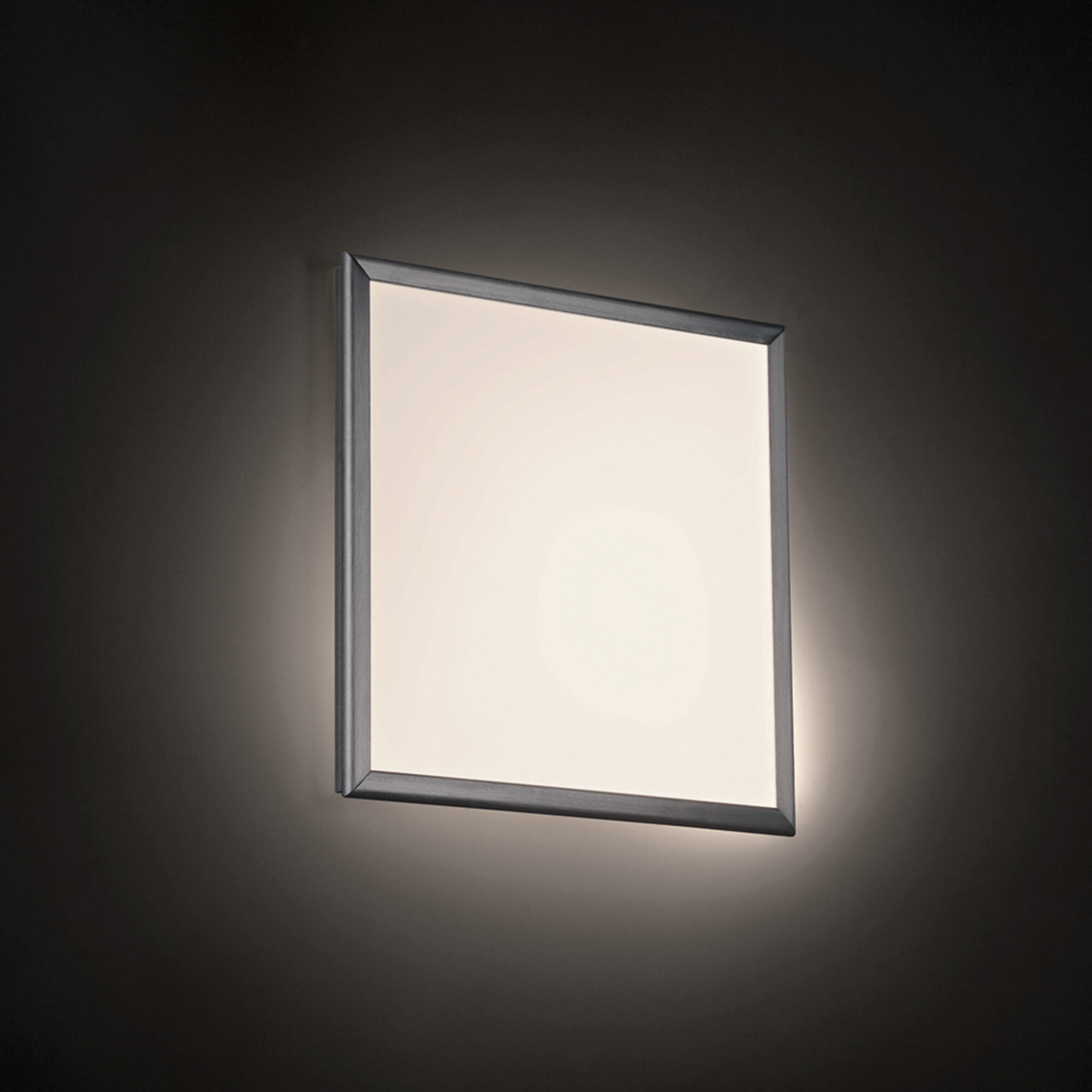 Neo LED 12 inch Brushed Aluminum Flush Mount Ceiling Light in 12in.