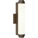 Burlington LED 4.65 inch Bronze Bathroom Wall Light