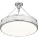 Quinn LED 22 inch Satin Nickel Semi Flush Mount Ceiling Light