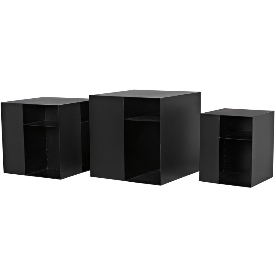 Gropius Cubes 51 X 20 inch Matte Black Console
