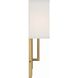 Brent Bath Sconce Wall Light in Vibrant Gold