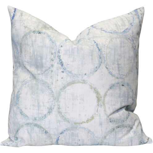 Jonas 24 X 6.5 inch White Light Blue Green and Gray Pillow