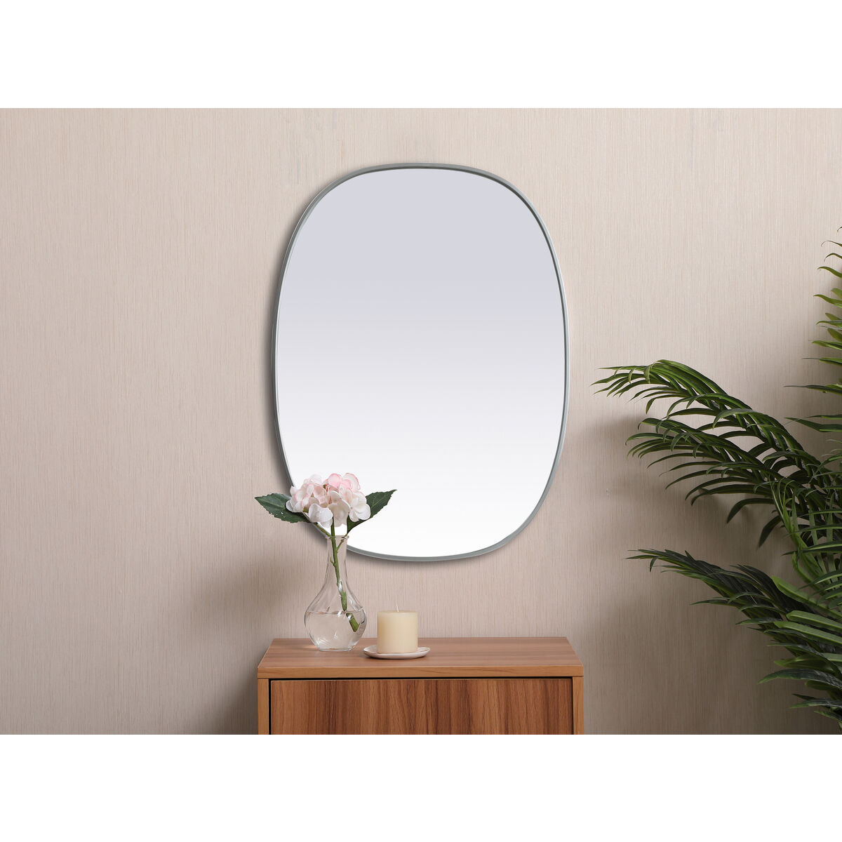 Brynn 40 X 30 inch Silver Mirror in 30 x 40