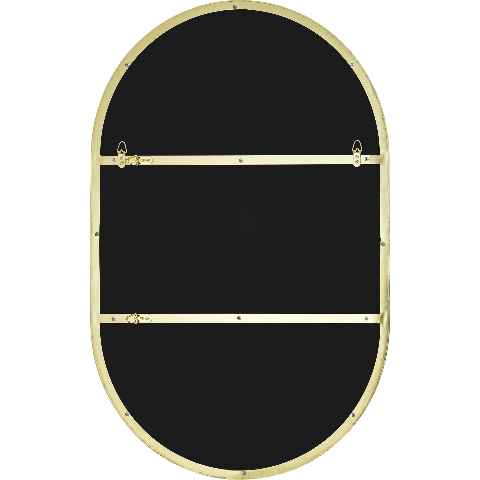 Beckah 40 X 26 inch Satin Brass and Clear Mirror