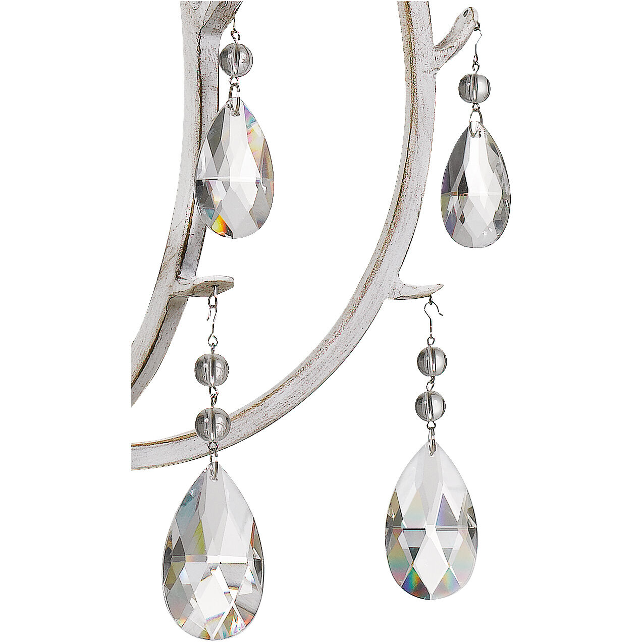 Blanca 5 Light 23 inch Antique White Mini Chandelier Ceiling Light