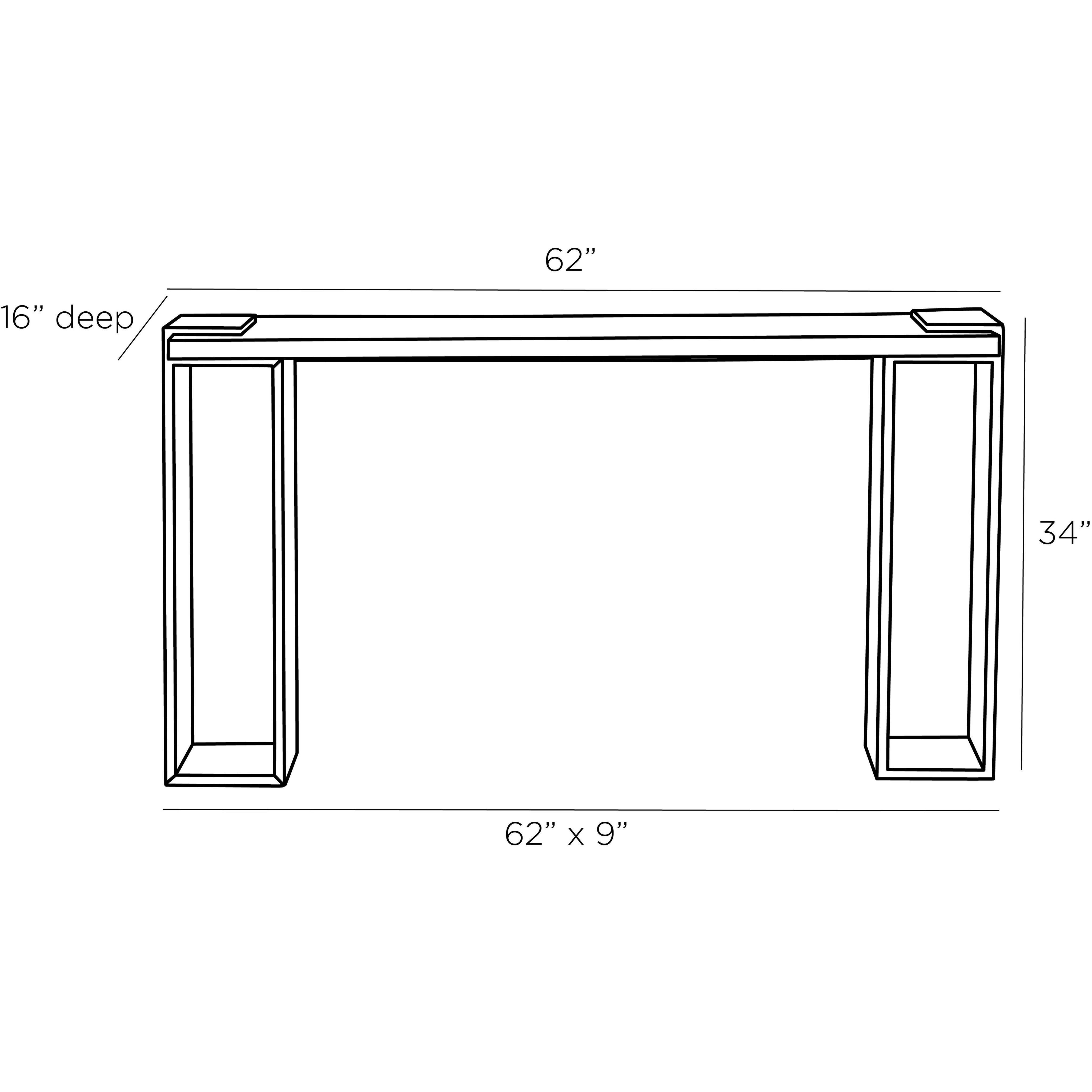 Orsen 62 inch Ebony Console