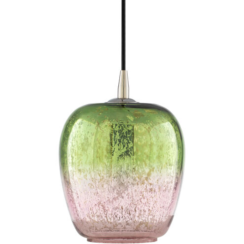 Tisbury 1 Light 8 inch Lime/Pale Pink Pendant Ceiling Light