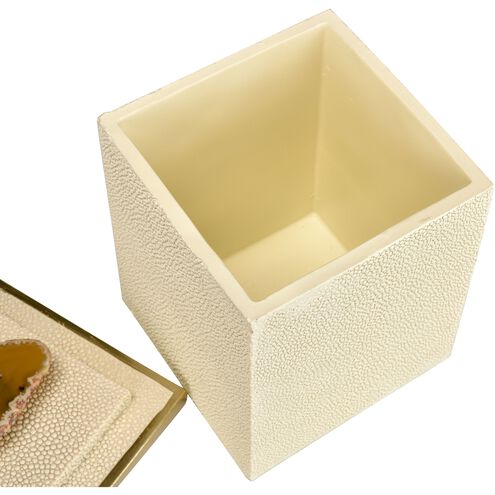 Brenner 5.25 X 5.25 inch Off White with Brown Box
