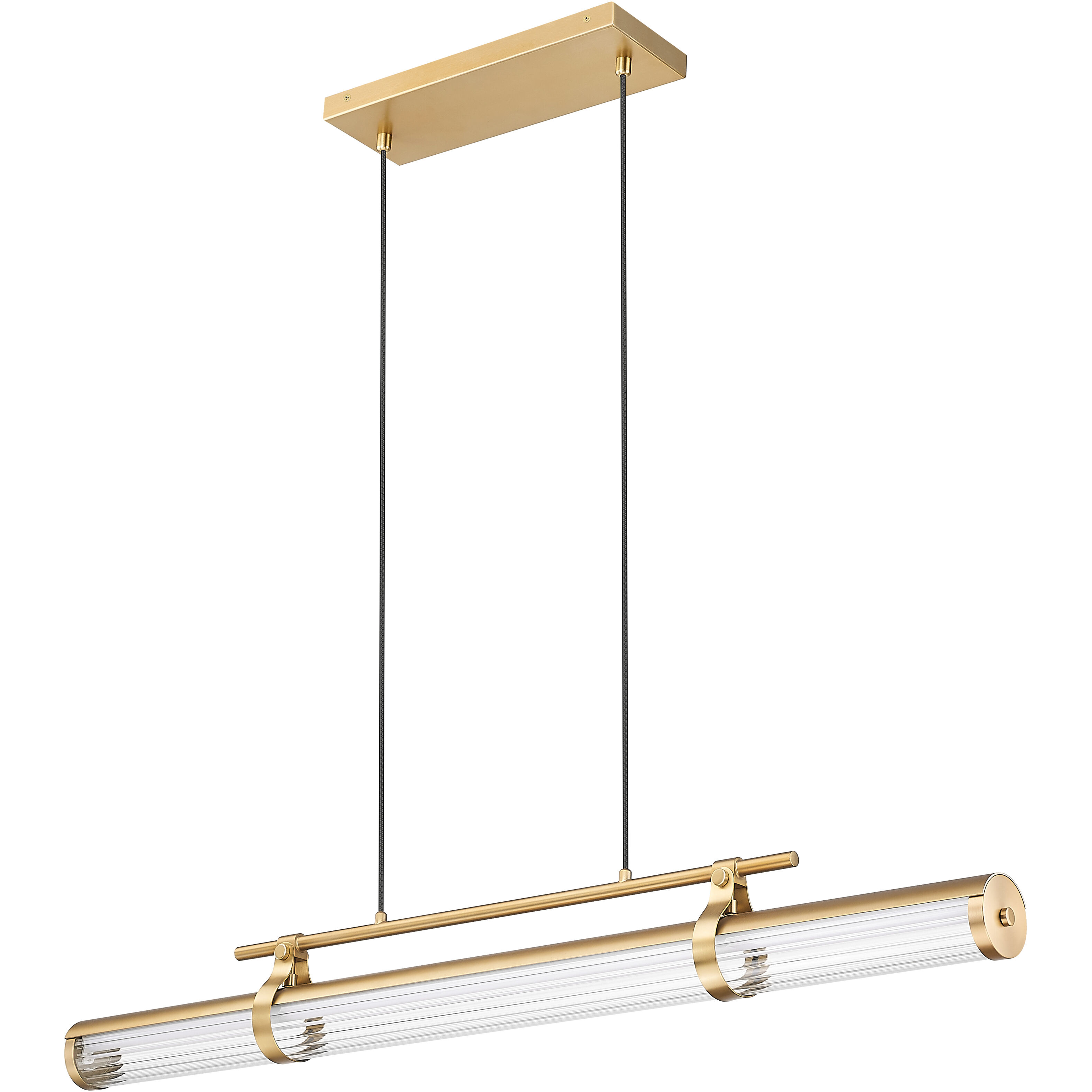 Benoit LED 44 inch Modern Gold Billiard Light Ceiling Light