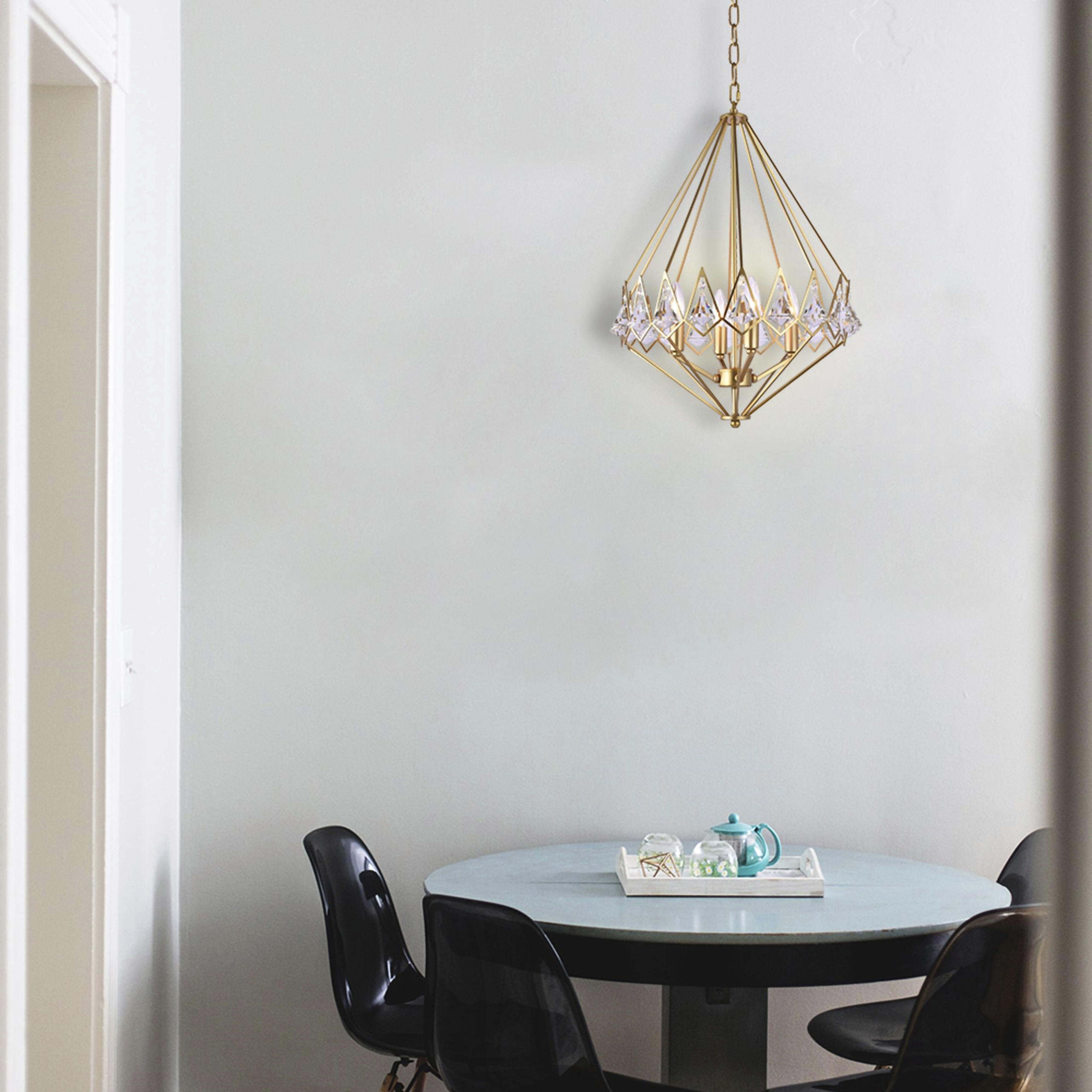 Canada 4 Light 16 inch Gold Chandelier Ceiling Light