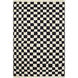 Damier 144 X 108 inch Ivory / Black Handmade Rug in 9 x 12