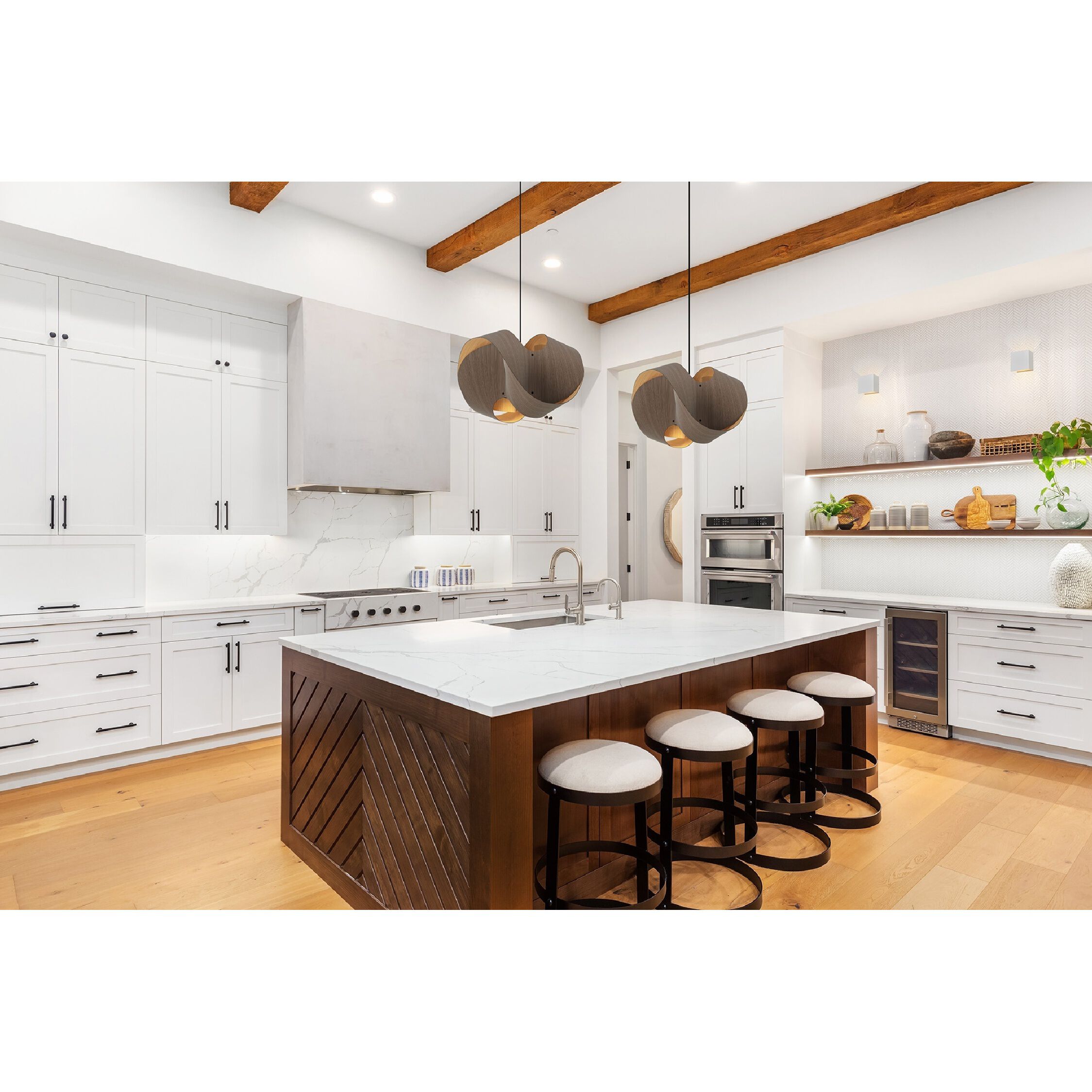 Elvira 1 Light 19.6 inch Black Pendant Ceiling Light