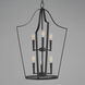 Arden 6 Light 20 inch Black Multi-Light Pendant Ceiling Light