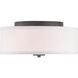Inspire 2 Light 13 inch Graphite Flush Mount Ceiling Light
