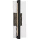 Drew & Jonathan Briggs 1 Light 21 inch Textured Black Outdoor Wall Sconce