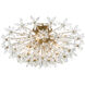 Adley 4 Light 25.25 inch Aged Brass Semi Flush Ceiling Light