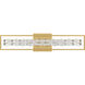 Dazzle LED 33.25 inch Soft Gold Bath Light Wall Light, Large