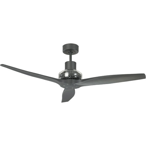 Star Propeller 52 inch Graphite Indoor/Outdoor Ceiling Fan, Real Wood Blades