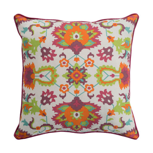 Technicolor 18 X 18 inch Bright Orange and Bright Red Pillow Kit