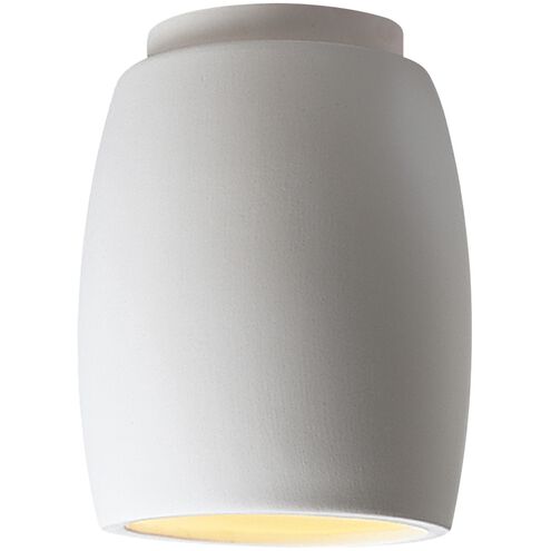 Radiance Curved LED 6.75 inch Hammered Polished Brass Outdoor Flush-Mount