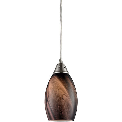 Formations 1 Light 5 inch Satin Nickel Mini Pendant Ceiling Light