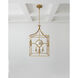 Chapman & Myers Launceton 6 Light 36 inch Antique-Burnished Brass Ring Chandelier Ceiling Light