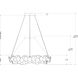 Lavengro LED 32 inch Contemporary Gold Leaf Chandelier Ceiling Light