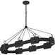 Lisa McDennon Raffi LED 52 inch Carbon Black Chandelier Ceiling Light