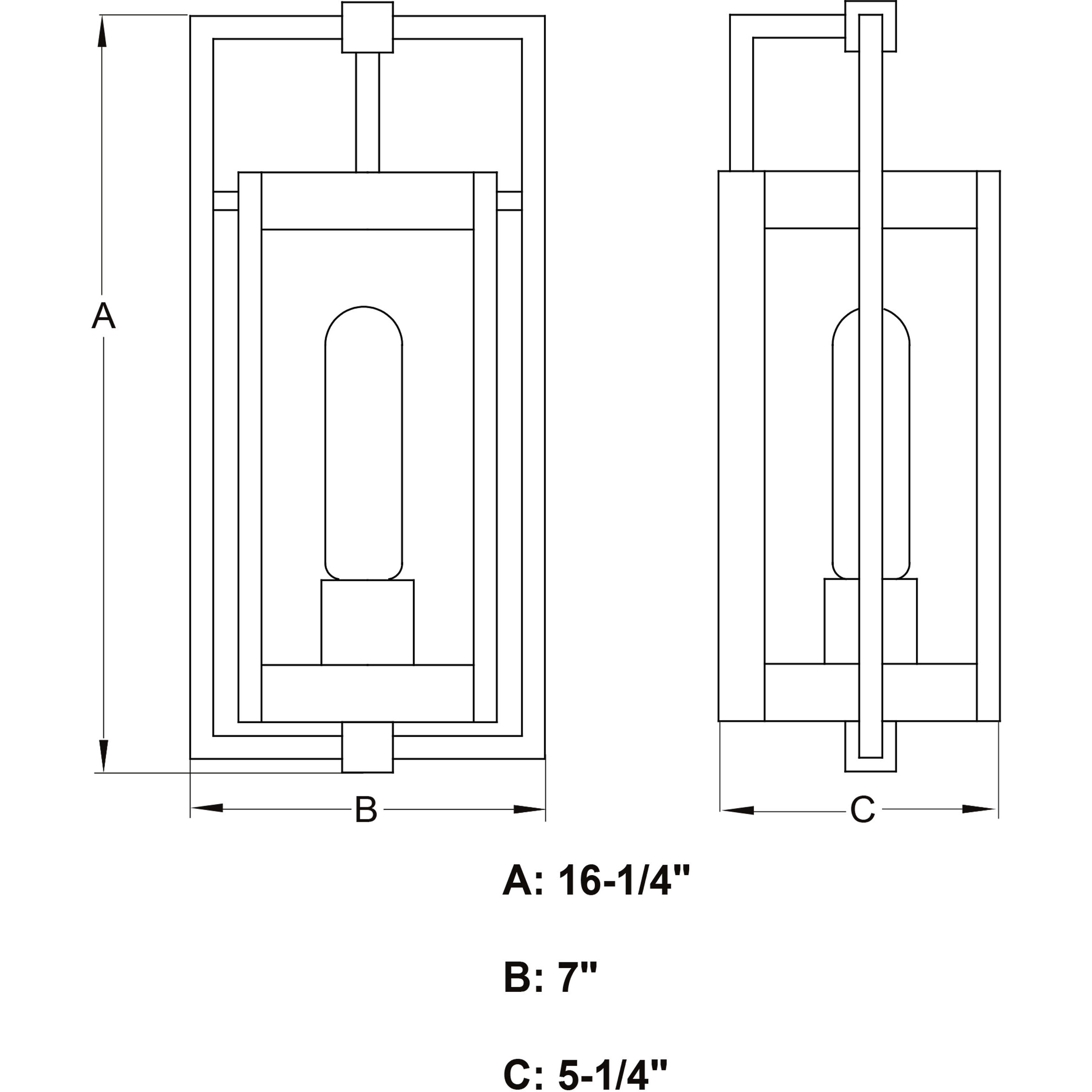 Sheridan LED 16.25 inch Matte Black Outdoor Wall