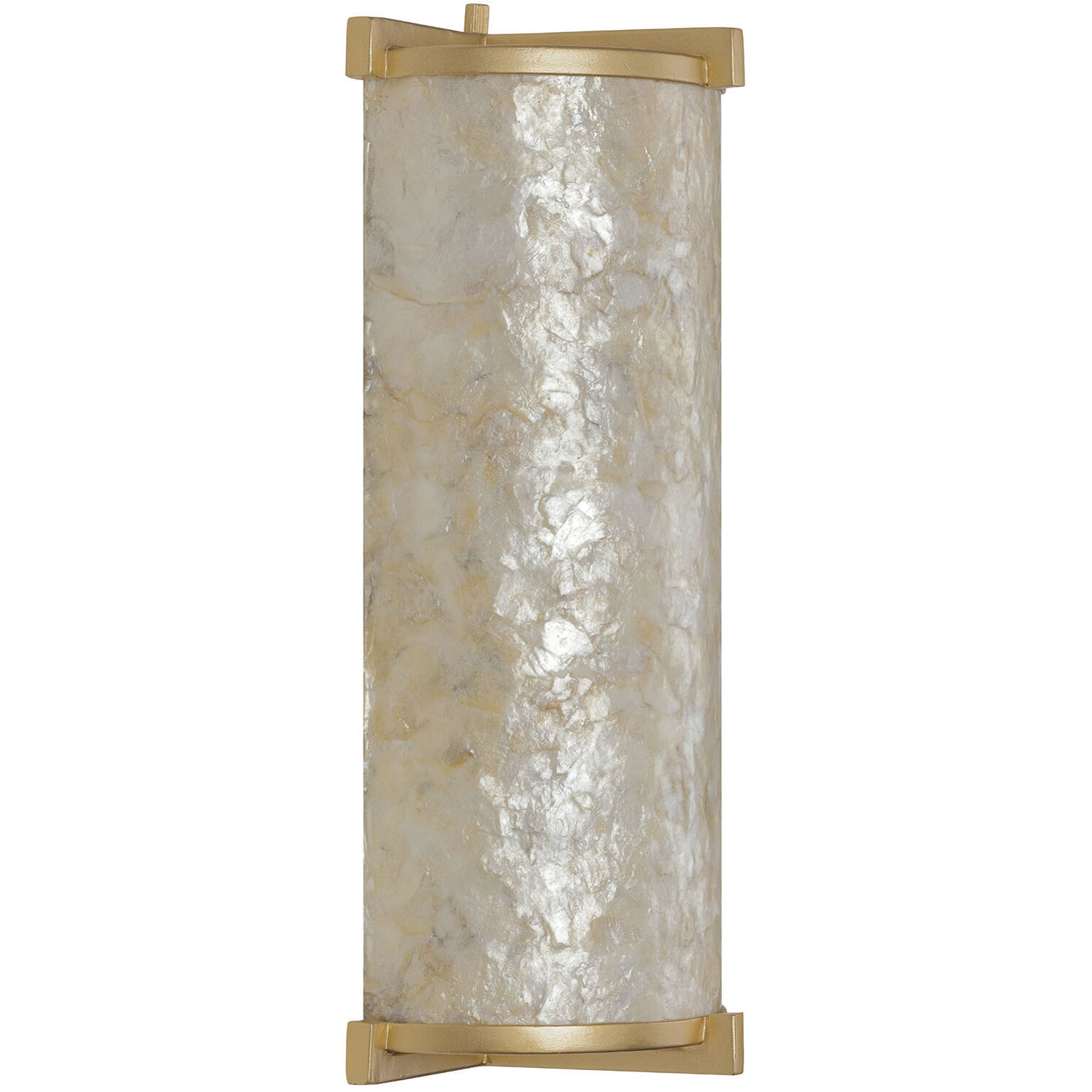 Sommers Bend 1 Light 7 inch Capiz Shell Gold Wall Sconce Wall Light