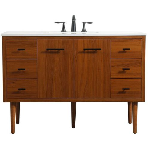 Cyrus 48 X 22 X 34 inch Teak Vanity Sink Set