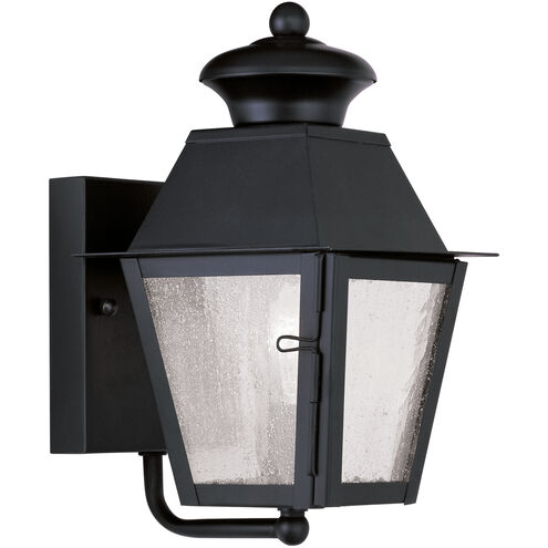 Mansfield 1 Light 9 inch Black Outdoor Wall Lantern