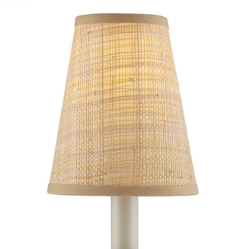Grasscloth Natural Tapered Chandelier Shade