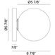 Cosmo Wall Sconce Wall Light in Black and Opal Glass